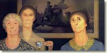Grant Wood Print - Daughters of the Revolution