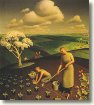 Grant Wood Print - Spring In Country